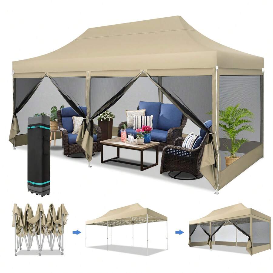 tooluck Camping Tents - 卡其色 - 查看 1