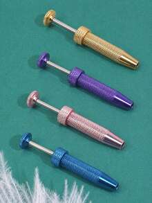 Dụng cụ gắp bi hình nón chống trượt được nâng cấp - Không chứa niken, chì, bộ dụng cụ xỏ khuyên cơ thể không gây dị ứng - Như thể hiện trong hình ảnh - Xem 2