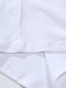 Women's Long Sleeve T-Shirt, Solid Color, Casual Loose Fit, Round Neck, Versatile Basic For Everyday Wear And Urban Outfits - 藍色 - 查看 3