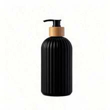 1/2pcs Shampoo Soap Dispenser, Bathroom Lotion Refillable Bottle, Conditioner & Body Lotion Storage Bottle, 500ml - Striped Bottle - View 9