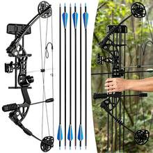 BROWNDATE Pro Thunder Adult Compound Bow Kit, 30-60 Adjustable, Ambidextrous Design, Aluminum Alloy Riser, 75% Effort-Saving Cam, New Type Smooth & Stable Complete Accessories Set With Arrows, Precision Sight & Release,Easy To Control For Practice & Outdoor Training - [Advanced Full Accessory Set] Thunder Compound Bow Pro - View 11