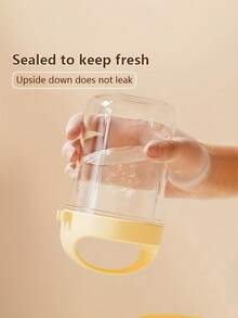 1 chiếc hộp đa năng 430ml, phù hợp để lưu trữ, có thể dùng làm cốc nước và cốc sữa, cốc yến qua đêm di động mới hoàn toàn, đi kèm nắp và thìa - Nhiều màu - Xem 3