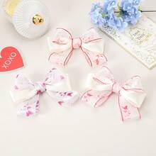 Pinza de pelo de gasa con lazo de 3 capas, accesorios para el cabello de mujer, decoración de pelo elegante y minimalista, horquilla, pinzas para el cabello - Multicolor - Ver 3