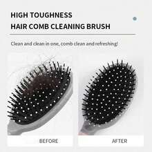 Bộ 1/2/3 chiếc lược đệm khí tay cầm tiện dụng, lược làm sạch lược uốn tóc, lược làm sạch túi khí rỗng, dụng cụ làm sạch đa chức năng, loại bỏ tóc và bụi bẩn, đồ dùng vệ sinh nhà cửa, thiết yếu cho tiệm làm tóc, nhà bếp, phòng tắm. - màu xanh lá - Xem 5