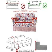 1pc Milk Silk Fabric Anti-Slip Elastic Decorative Sofa Skirt Cover, Printed Feather & Leaf Pattern, Rich Colors, Pet-Friendly Anti-Dust, Available In 1/2/3/4 Seater Sizes, Suitable For All Seasons - Multicolor - View 15