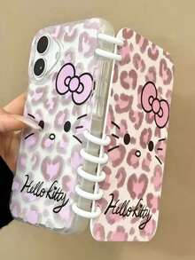 Ốp lưng điện thoại Sanrio Creative Funny Notebook KT Cat Bow, phù hợp với 16 Pro Max, thiết kế tối giản dễ thương, bảo vệ điện thoại cho iPhone 15 Pro Max, 14, 13. - Nhiều màu - Xem 1