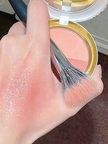 Cọ trang điểm đa năng, cọ má hồng và tạo khối chuyên nghiệp, cọ trang điểm sợi tổng hợp mềm mại. - màu đen - Xem 5
