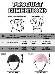 Motorcycle Dog Helmet, Outdoor Bicycle Pet Helmet, Cat Helmet, Motorcycle Accessories, Outdoor Small Dog Helmet, Dog Daycare, Dog Supplies, Cat Supplies, Motorcycle Dog Helmet, Puppy Helmet, Motorcycle Dog Helmet With Ear Holes, Head Protection - Multicolor - View 3