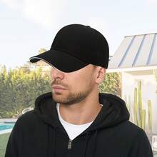 Men's Adjustable Snapback Baseball Cap With "GOD GOT ME" Golden Lettering - Lightweight Polyester Breathable Sun Hat, Black & Golden Retro Style, All- - Black - View 5