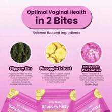 2-Pack Slippery Kitty Feminine Probiotic Gummies, Supports PH Balance, Odor Control & Flora Health, 60 Total Gummies - 2 cái - Xem 4