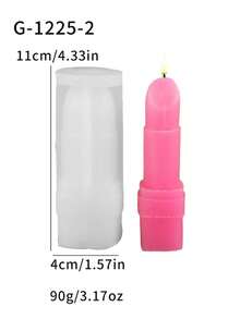 1 khuôn silicon hình thỏi son môi giống thật để làm nến - A-trắng - Xem 5