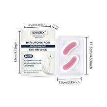 3 Assorted Packages Micro-Needle Hyaluronic Acid Eye Patches - Multicolor - View 13