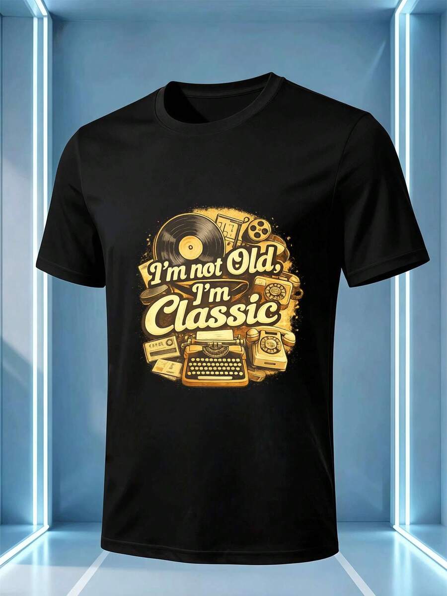 Grands Formats T-Shirts Hommes - Noir - Voir 1