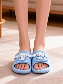 Dép đi trong nhà Hello Kitty & Kuromi của Sanrio, dép KT-Cat, dép hoạt hình, dễ thương, chống trơn trượt, siêu nhẹ, mềm mại mùa hè, thích hợp cho phòng tắm, nhà ở - Dành cho nữ - Màu xanh lam - Xem 4