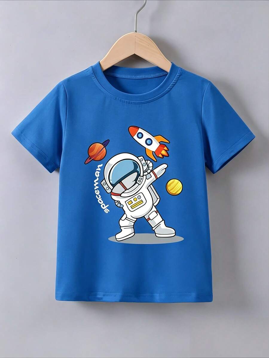 Young Boys T-Shirts - 藍色 - 查看 1