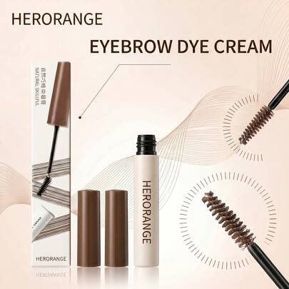 Crema tinte de cejas natural, máscara de cejas impermeable de larga duración, gel de cejas con tinte a prueba de manchas, 5 tonos de maquillaje de cejas marrón y gris para cejas naturales y talla grande pobladas. Crema tinte de cejas, máscara de cejas, gel de cejas con tinte, maquillaje de cejas impermeable, color de cejas de larga duración, cejas a prueba de manchas, cejas naturales y talla grande pobladas, tinte de cejas construible, 5 tonos de cosmética de cejas