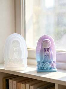 SikeSike Blessing Virgin Silicone Mold, DIY Handmade Soap Plaster Mold, Party Decor, Birthday Gift - Praying Girl Mold - View 6