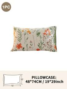 1pc/2pcs/4pcs Polyester Flowers And Plants Floral Plant Print Pillow Cover Set (Pillow Inner Not Included), Soft & Comfortable, Suitable For All Seasons,Perfect For Home Dorm Apartment Guest Room Vacation Rental & Gift-Giving - Multicolor - View 29