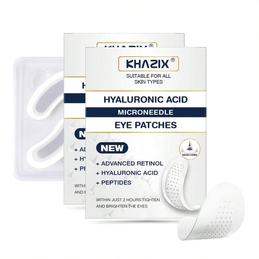 3 Assorted Packages Micro-Needle Hyaluronic Acid Eye Patches - Multicolor - View 1