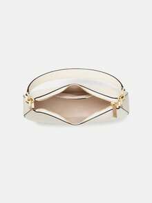 Kate Spade Túi Hobo dễ thương KS PAIGE bằng da, túi đeo chéo cho nữ, túi đeo vai có khóa kéo phía trên, túi đeo chéo thường ngày cho nữ với dây đeo có thể điều chỉnh. - trắng - Xem 3