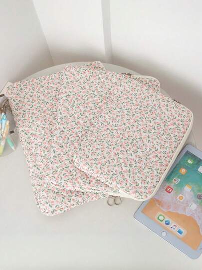 A New Flowered Computer Bag, Small Floral Bag, A Variety Of 11 Inch/13 Inch/15 Inch/Suitable For Office, Business Travel, Shockproof, Wear-Resistant, Suitable For Beach, Travel, Summer Essential