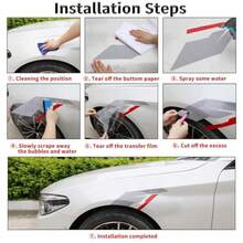 1 Pair Racing  Stre L Decals  Car Fender Ood Bumper Body Auto Stre Grapic Stickers Rations  Pickup Veicle SUV Truck Off- Exter Car Accessories G+Red - Gray Red - View 7