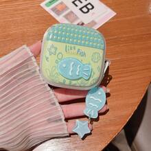 1个格子透明3D鱼形耳机保护套+挂件，兼容华为无线蓝牙耳机保护套 - 格紋魚 - 查看 8