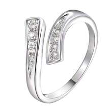Nhẫn ngón chân phong cách Bohemian thanh lịch, đính đá Zirconia lấp lánh, nhẫn hở ngón có thể điều chỉnh, phụ kiện dự tiệc mùa hè, quà tặng ngày Valentine. - Bạc - Xem 2