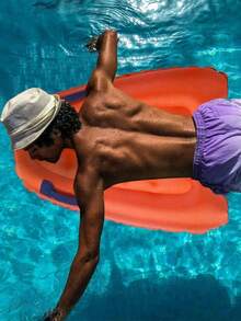 1pc Inflatable Surfboard, Portable Kickboard For Adult, Lightweight Surfing Paddle Board, Water Sports Learning Swimming Float - Multicolor - View 3