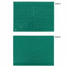 1 tấm thảm cắt tự phục hồi hai mặt có họa tiết lưới, kích thước 60x45cm/23x17in - Thảm cắt, thảm may, thảm thủ công, tấm lót bàn phím và chuột, thảm để bàn, tấm lót chuột lớn, thảm bàn máy tính, có vạch chia inch và centimet. - A2MaLi - Xem 3