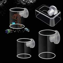 Alimentador con ventosa para acuario, alimentador de anillo para pecera, estación de tanque de peces, bandeja flotante para comida, alimentador, accesorio para acuario - 05 - Ver 3