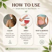 28Pcs, Belly Patch, Extra Large Mugwort Moxibustion Patch, Non-Woven Material, Breathable, Suitable For Belly, Shoulders, Back, Waist - 28pcs - View 7