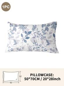 1pc/2pcs/4pcs Polyester Flowers And Plants Floral Plant Print Pillow Cover Set (Pillow Inner Not Included), Soft & Comfortable, Suitable For All Seasons,Perfect For Home Dorm Apartment Guest Room Vacation Rental & Gift-Giving - Multicolor - View 45