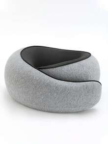 Juego portátil desmontable de almacenamiento de almohada de viaje para avión al aire libre, almohada de viaje de memoria premium con diseño envolvente de 360 grados para máximo alivio, almohada de cuello minimalista gris para hombres y mujeres en movimiento, almohada en forma de U lavable y duradera para vuelos de larga distancia - Multicolor - Ver 13