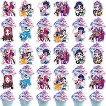 1/24/25 piezas Nuevas decoraciones de fiesta de cumpleaños con tema de Halloween, que incluyen inserciones de tamaño grande y pequeño, e inserciones de borde, regalo de Año Nuevo, regalo de cumpleaños - Multicolor - Ver 4