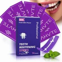 14pcs Teeth Whitening Strips, Suitable For Sensitive Gums, Whitens Teeth, Purple Whitening Strips, Removes Yellow Stains, Effectively Improves Tooth Shade, Brightens Smile - 打條 - 查看 10