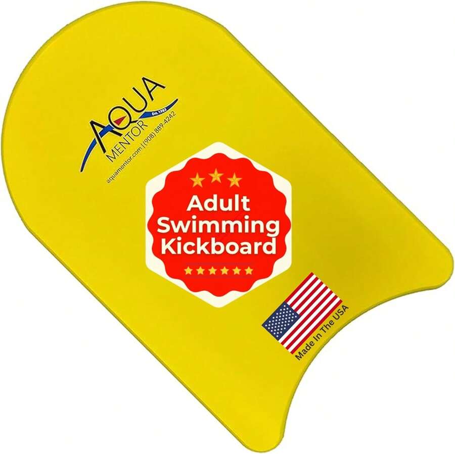 Aquamentor Competition Kickboard - High-Density Foam Board For Lap Swimming, Training, Pool Exercise, Water Aerobics - Swim Team Gear And Pool Accessories For All Levels - Textured Grip - ColorA - View 1