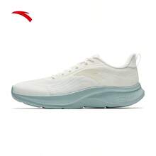 Anta Seamless | Lightweight Cushioned Running Shoes For Men, Summer Breathable Sports Sneakers, Comfortable & Shock-Absorbing - Ivory White/Pale Steel Blue - 3 - View 1