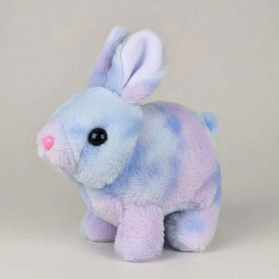 Plush Puppy Jumps, Walks, Barks And Somersaults / For Kids - KELINCI TIE DYE BIRU - View 1