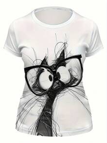 Plus Size T-Shirts - White - View 3