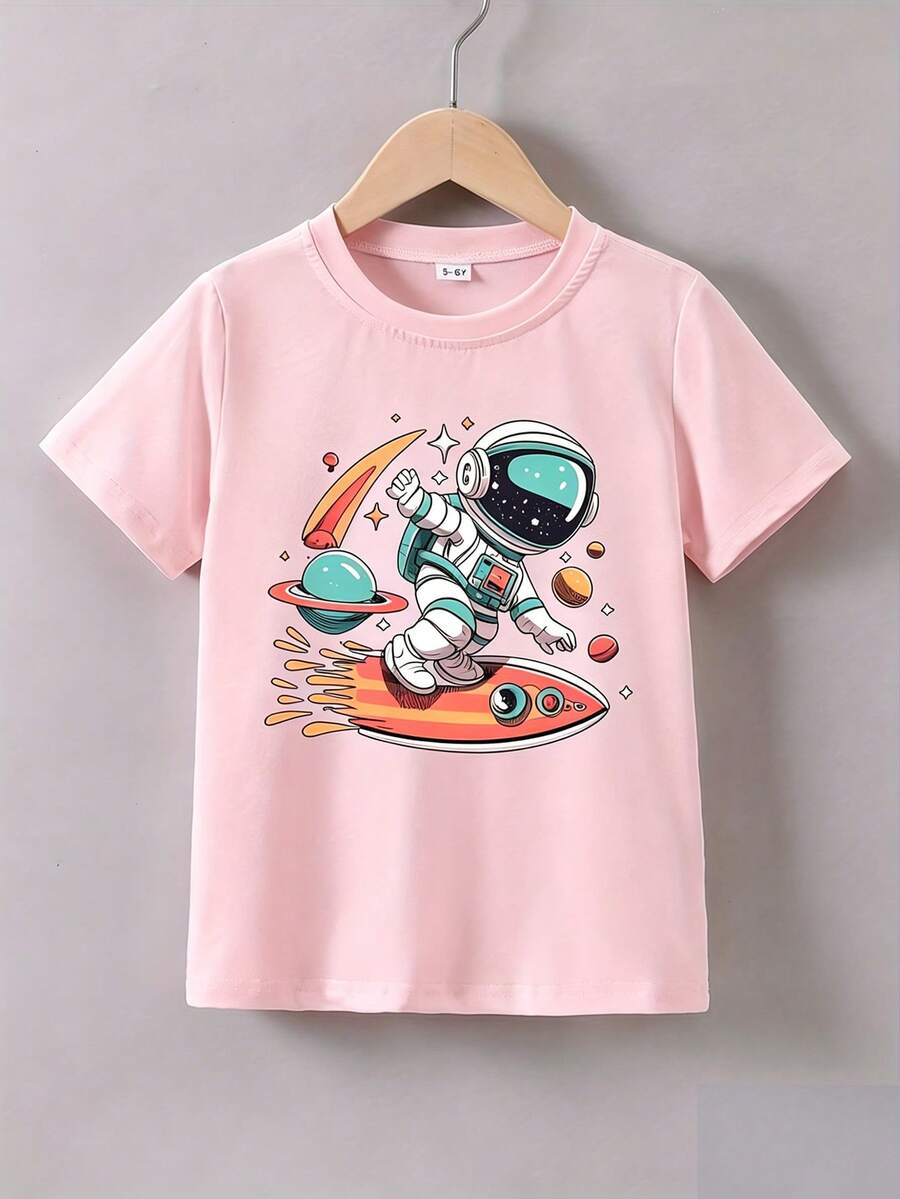 Young Boys T-Shirts - Pink - View 1