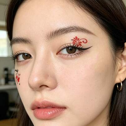 Bộ 7/20 khuôn vẽ mặt, giải quyết các vấn đề về trang điểm không đối xứng, khó vẽ các họa tiết sáng tạo, khó xử lý các chi tiết trang điểm mắt và tốn thời gian trang điểm dự tiệc cho những người tay run. Nhiều khuôn mẫu có thể được kết hợp để nhanh chóng tạo ra lớp trang điểm mắt chính xác và đối xứng, phù hợp cho trang điểm dự tiệc ngày lễ, trang điểm cosplay.