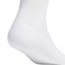 Adidas Cushioned Crew Unisex Adults White 3 Pack Socks - White - View 4