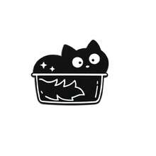 黑猫珐琅胸针 时尚装饰胸针 衣领包饰徽章 珠宝礼品 - 黑與白 - 查看 14