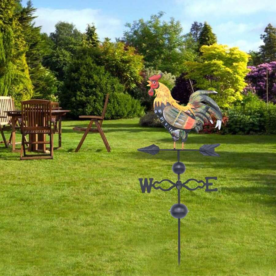 SENDERPICK Wind Vane Wind Vane Rooster Weather Vane - Multicolor - View 1