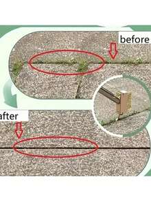 1 peça/2 peças Ferramenta Manual de Capina, Escova de Arame de Cabo Longo, Eficaz para Remover Ervas Daninhas, Pedras e Musgo, Manutenção Durável de Jardim, Cuidados com o Gramado, Capina de Rachaduras, Limpeza de Frestas em Pavimentação, Remoção de Jardim, Ferramenta de Limpeza de Musgo e Grama - Multicolorido - Visão 4