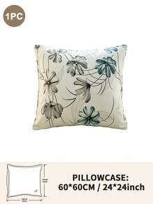 1pc/2pcs/4pcs Polyester Flowers And Plants Floral Plant Print Pillow Cover Set (Pillow Inner Not Included), Soft & Comfortable, Suitable For All Seasons,Perfect For Home Dorm Apartment Guest Room Vacation Rental & Gift-Giving - Multicolor - View 47