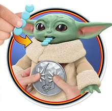 Hasbro Star Wars Grogu Merendando - Muñecos electrónicos interactivos para niños con movimientos y sonidos divertidos. Fomentan la imaginación, el juego creativo y las habilidades sociales. Material  y resistente, ideal para uso diario y horas de diversión. Incluye funciones de habla, canciones, luces y efectos especiales según modelo. Perfecto como regalo educativo y entretenido para cumpleaños y ocasiones especiales. - Multicolor - Ver 2