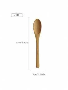 1/3/5/10支装竹勺，小型盐浴勺，调味勺，适用于糖磨砂膏、调味、盐浴、烹饪 - 彩色 - 查看 10