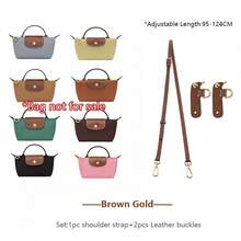 Correa de Cuero para Bolso Cruzado  Mini, Correa de Hombro para Bolso, Cinturón para Bolso Marrón, Accesorios de Repuesto Duraderos para Bolsos - Juego de madera marrón para mini - Ver 12
